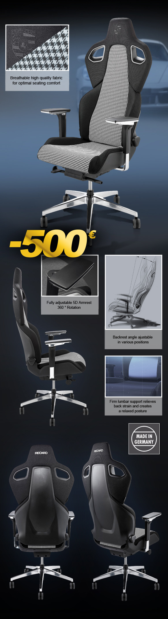 Fauteuil Porsche Recaro