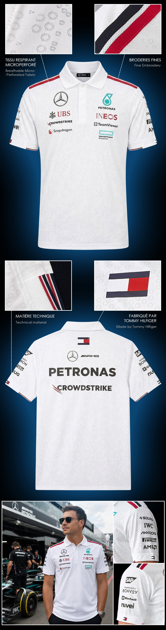 Mercedes-AMG Tommy Hilfiger Unisex Polo