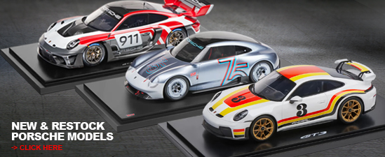 New & Restock Porsche 1 : 18 & 1 : 43 Models