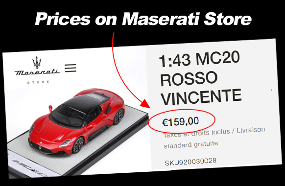 Prices on Maserati Store