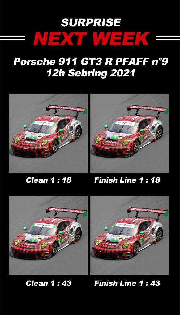 Porsche 911 GT3 R n°9 PFAFF - 12h Sebring 2021