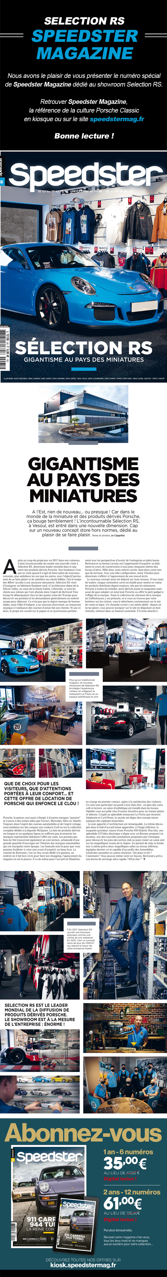 RS Selection & Speedster Magazine