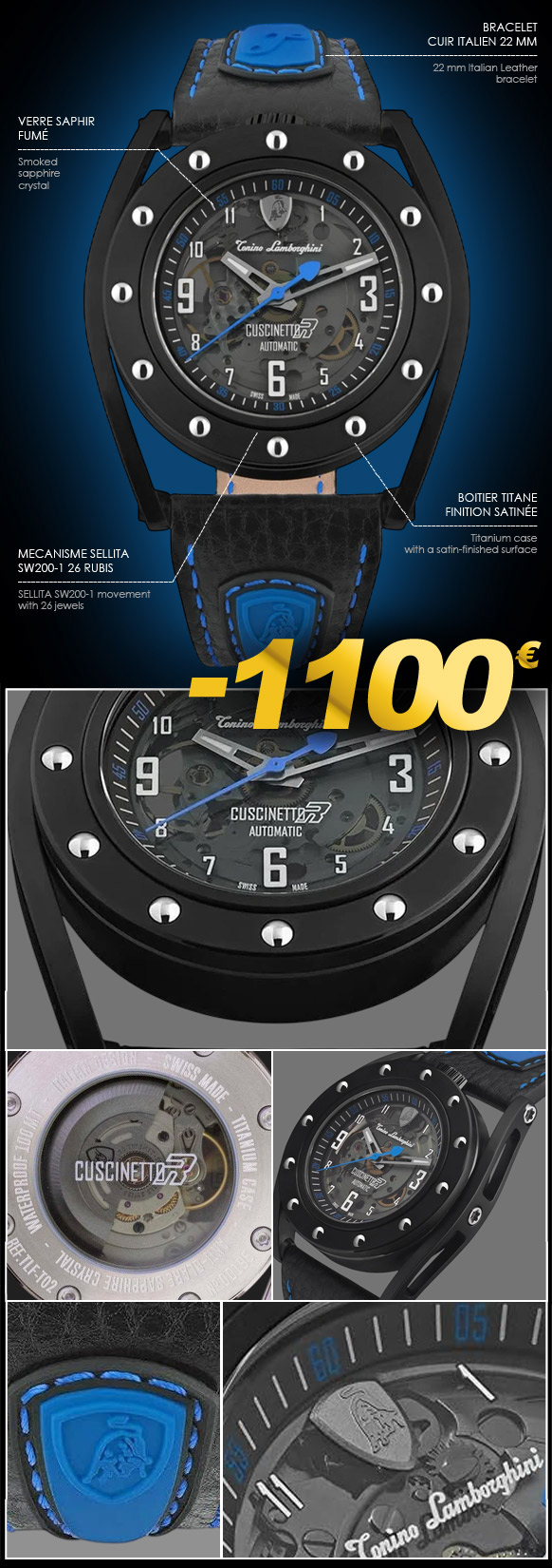 Lamborghini Cuscinetto Automatic Watch
