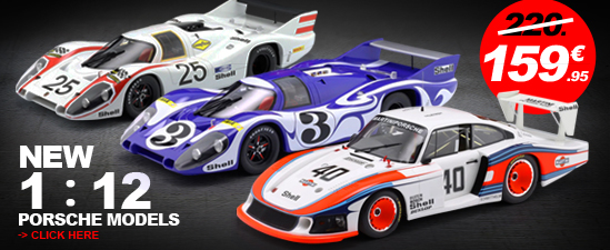 New Porsche 1 : 12 Models