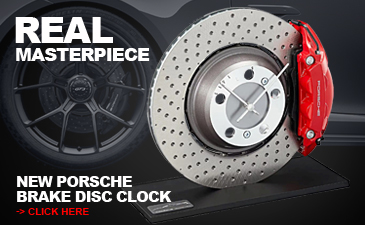 New Porsche Brake Disk Clock